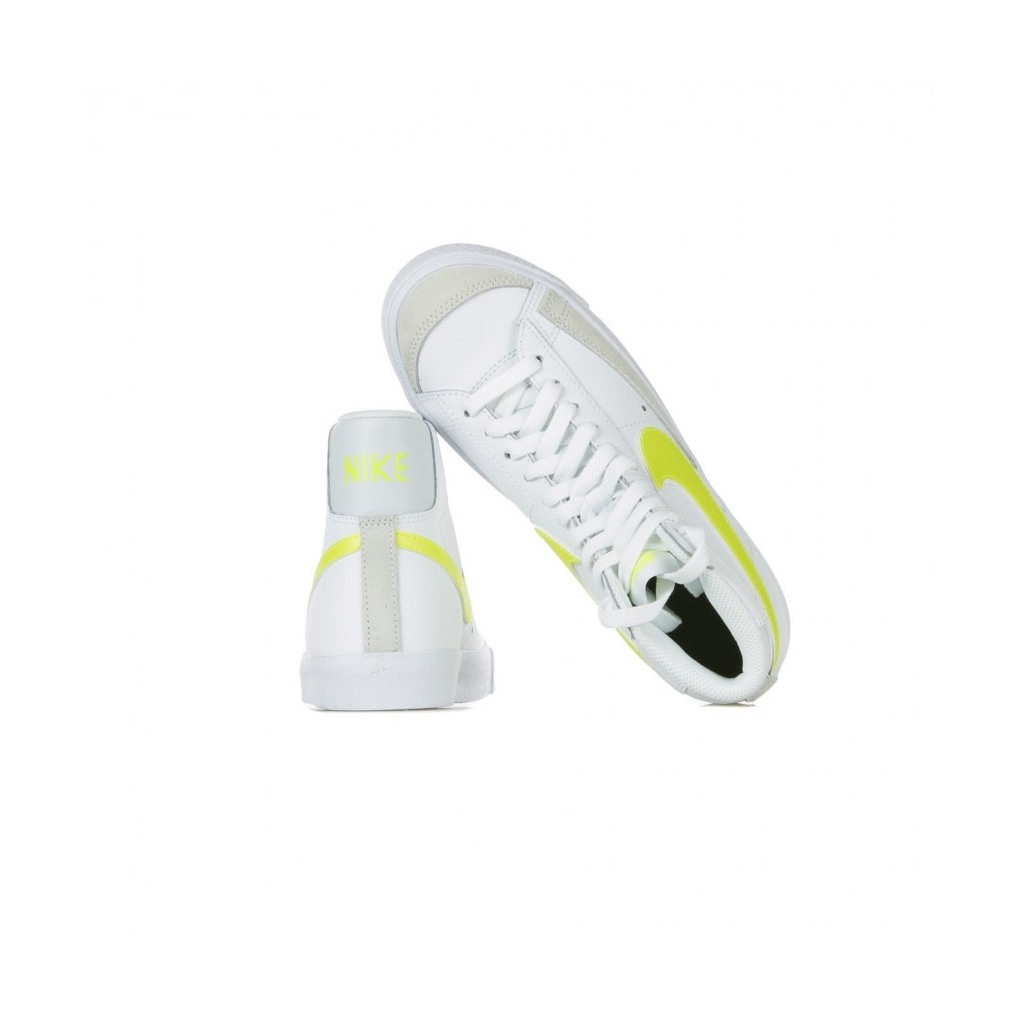 scarpa alta donna w blazer mid 77 WHITE/LEMON VENOM/PURE PLATINUM/FOSSIL
