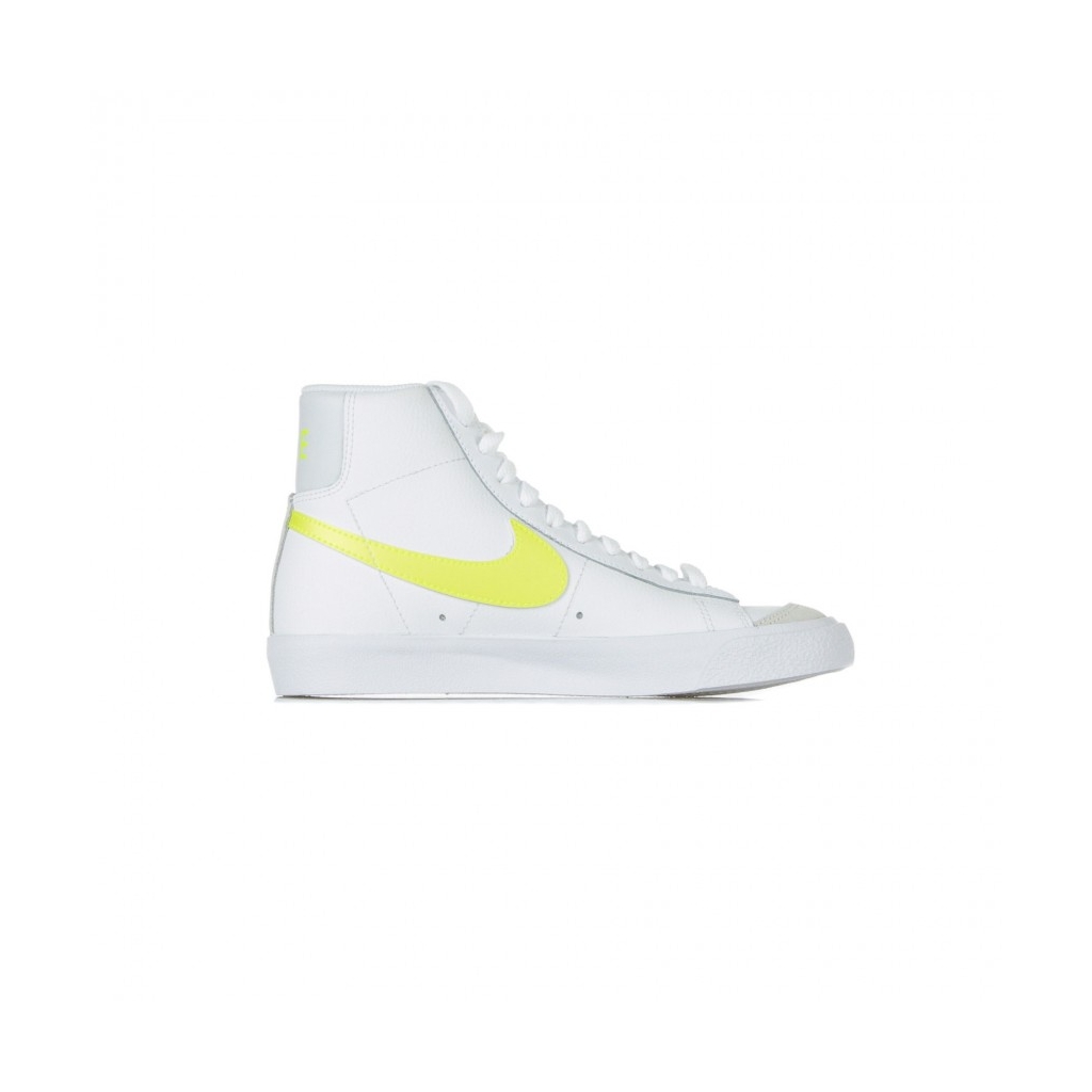 scarpa alta donna w blazer mid 77 WHITE/LEMON VENOM/PURE PLATINUM/FOSSIL
