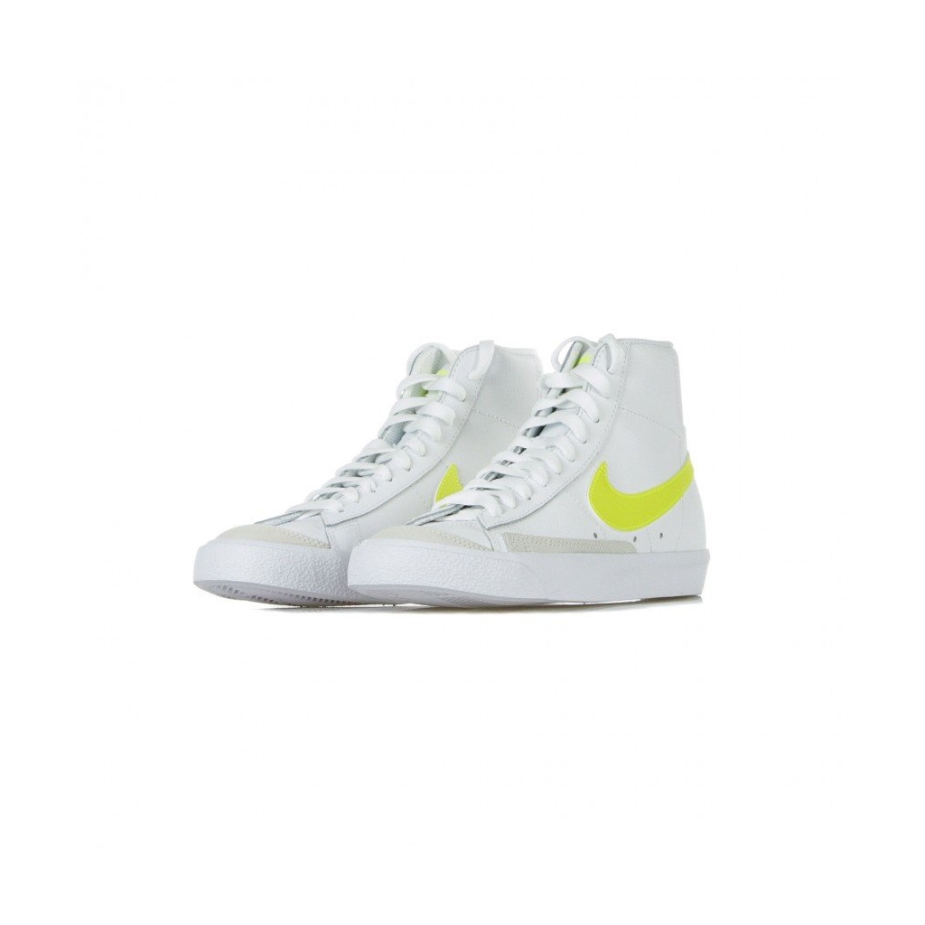 scarpa alta donna w blazer mid 77 WHITE/LEMON VENOM/PURE PLATINUM/FOSSIL