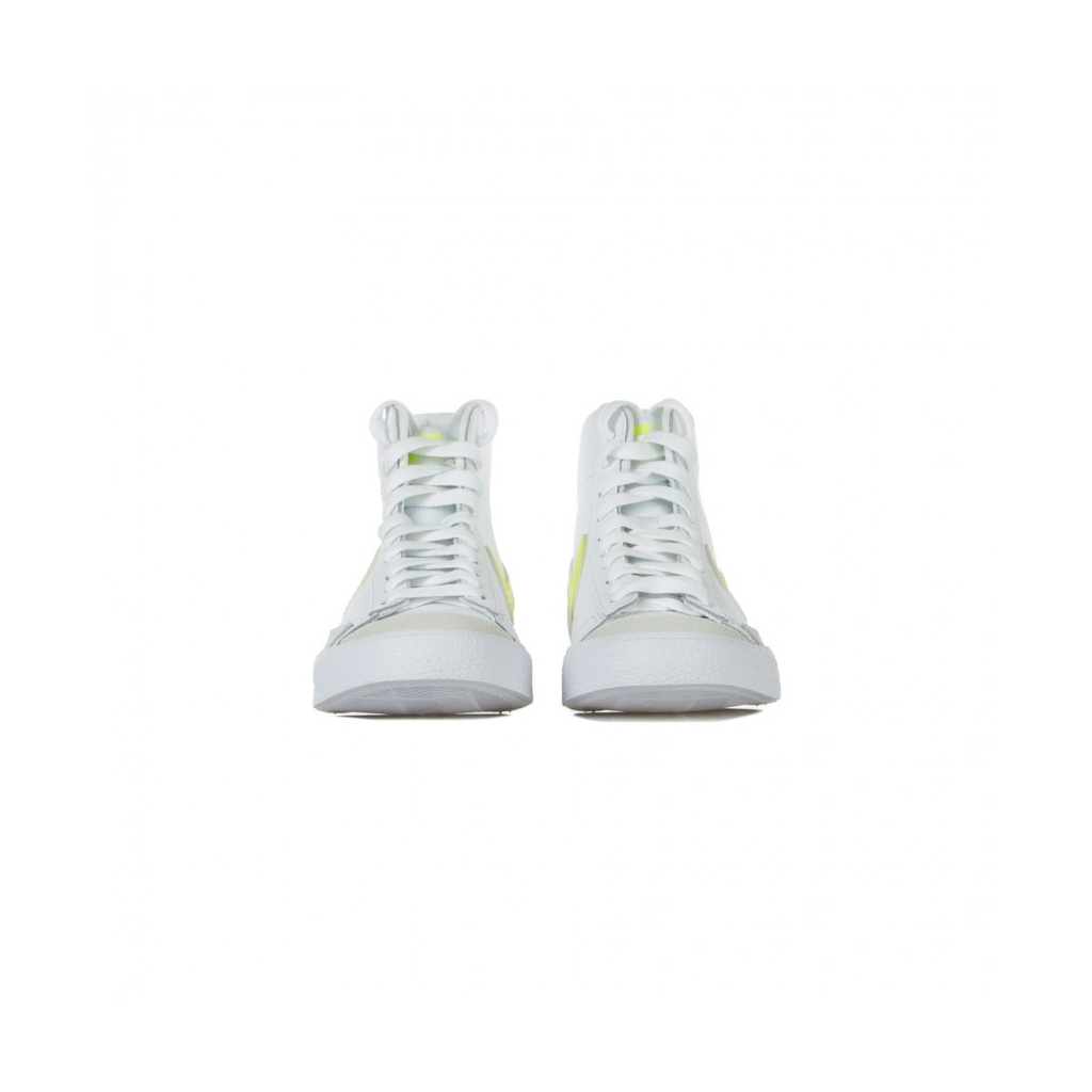 scarpa alta donna w blazer mid 77 WHITE/LEMON VENOM/PURE PLATINUM/FOSSIL