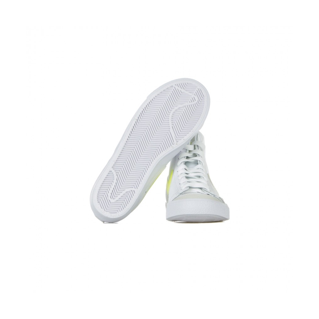 scarpa alta donna w blazer mid 77 WHITE/LEMON VENOM/PURE PLATINUM/FOSSIL