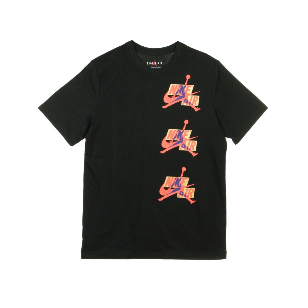maglietta uomo  jumpman classics BLACK/TRACK RED/DEEP ROYAL BLUE