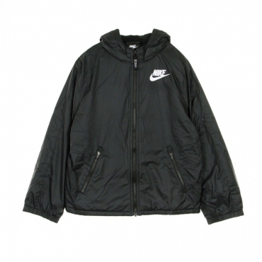 giaccone bambino sportswear fleece lined BLACK/BLACK/WHITE
