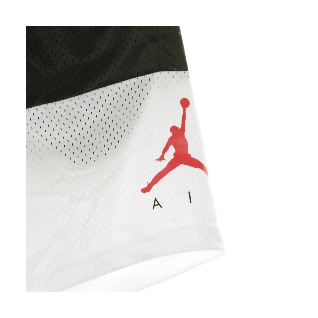 pantaloncino tipo basket bambino jumpman air mesh short WHITE