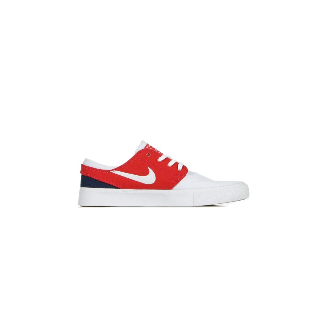 scarpa bassa uomo sb zoom  stefan janoski canvas rm WHITE/WHITE/UNIVERSITY RED/MIDNIGHT NAVY