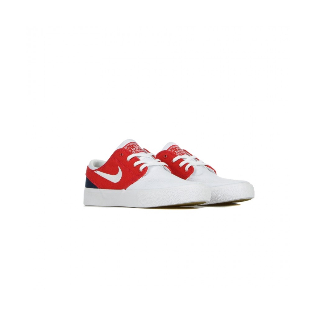 scarpa bassa uomo sb zoom  stefan janoski canvas rm WHITE/WHITE/UNIVERSITY RED/MIDNIGHT NAVY