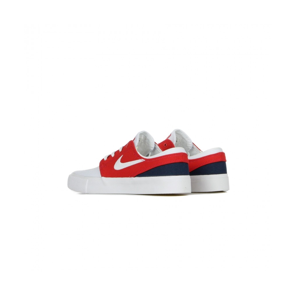 scarpa bassa uomo sb zoom  stefan janoski canvas rm WHITE/WHITE/UNIVERSITY RED/MIDNIGHT NAVY