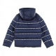 piumino ragazzo sportswear down jacket MIDNIGHT NAVY/WHITE