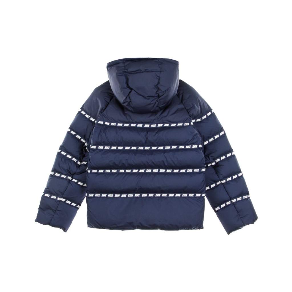 piumino ragazzo sportswear down jacket MIDNIGHT NAVY/WHITE
