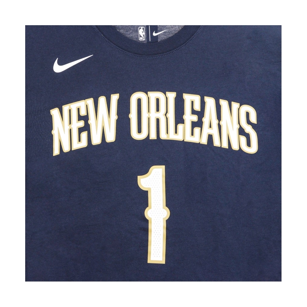 maglietta uomo nba tee no 1 zion williamson neopel COLLEGE NAVY