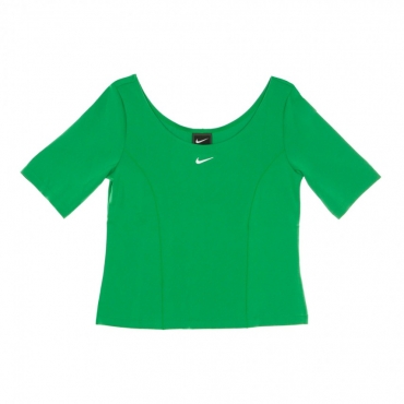 maglietta corta donna sportswear tech pack LUCKY GREEN