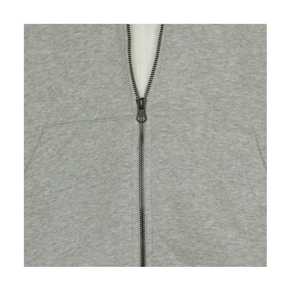 felpa cappuccio corta donna sportswear essential DK GREY HEATHER/WHITE