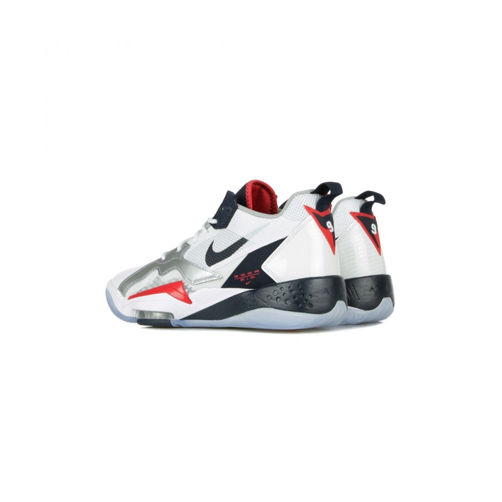 scarpa alta uomo jordan zoom 92 WHITE/OBSIDIAN/TRUE RED/METALLIC SILVER
