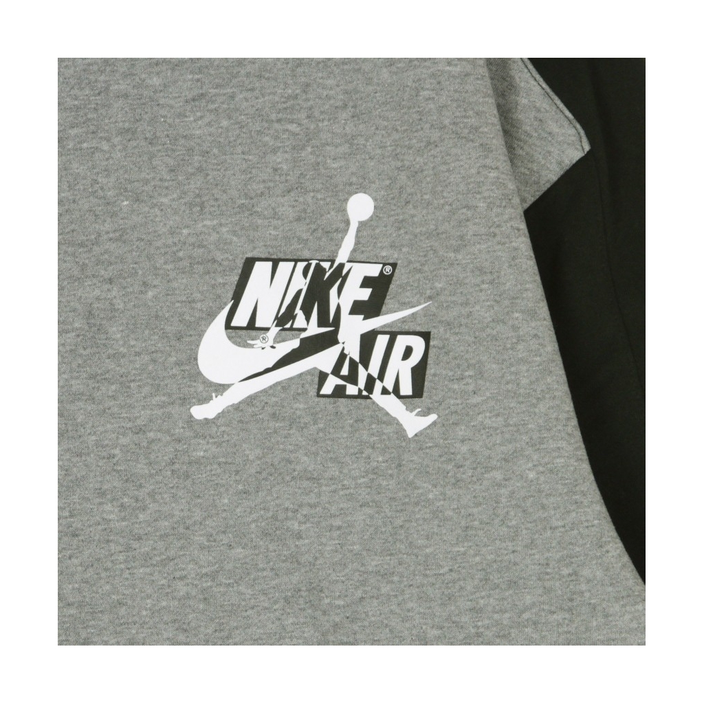 felpa girocollo uomo jumpman classics crew CARBON HEATHER/BLACK/BLACK