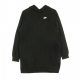 felpa cappuccio donna sportswear essential dress BLACK/WHITE