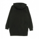 felpa cappuccio donna sportswear essential dress BLACK/WHITE