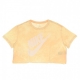 maglietta corta donna tee wash futura crop ORANGE CHALK/WHITE