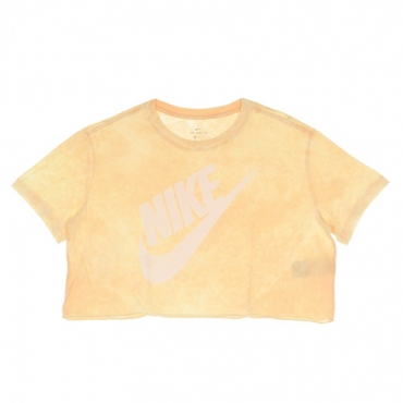maglietta corta donna tee wash futura crop ORANGE CHALK/WHITE