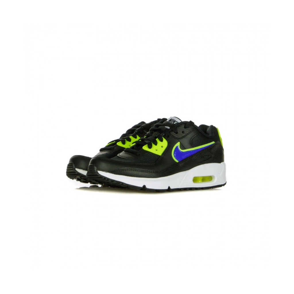 scarpa bassa ragazzo air max 90 gs BLACK/RACER BLUE/VOLT