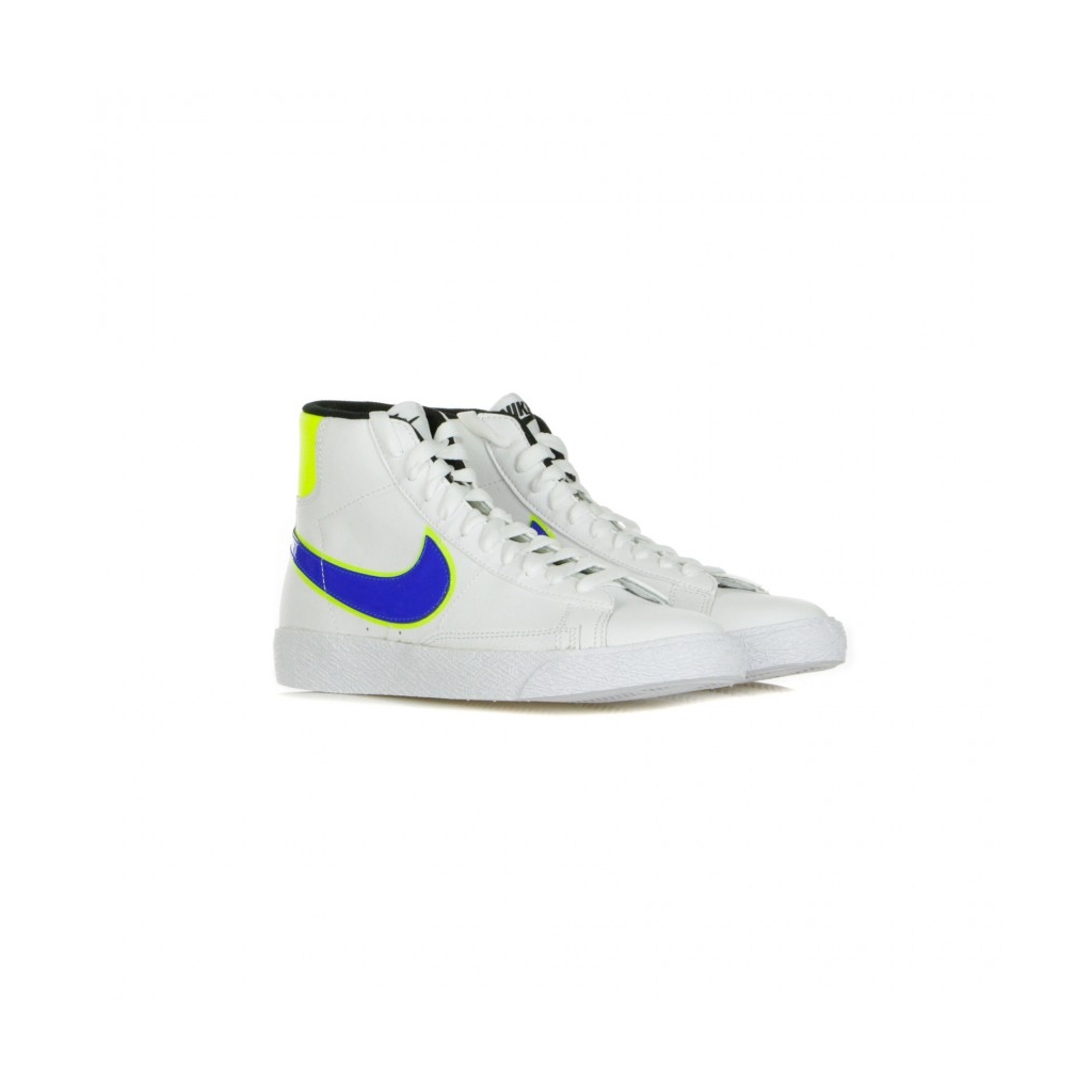 scarpa alta ragazzo blazer mid gs WHITE/RACER BLUE/VOLT