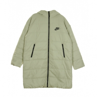 piumino lungo donna sportswear core parka STONE/WHITE/BLACK