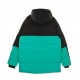 giaccone lungo uomo down parka BLACK/WATERMELON/NEPTUNE GREEN