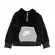 felpa cappuccio zip bambino air sherpa hoodie BLACK/LT SMOKE GREY/WHITE