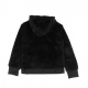 felpa cappuccio zip bambino air sherpa hoodie BLACK/LT SMOKE GREY/WHITE