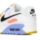 scarpa bassa donna w air max 90 WHITE/BLACK/PURE PLATINUM/SOLAR FLARE