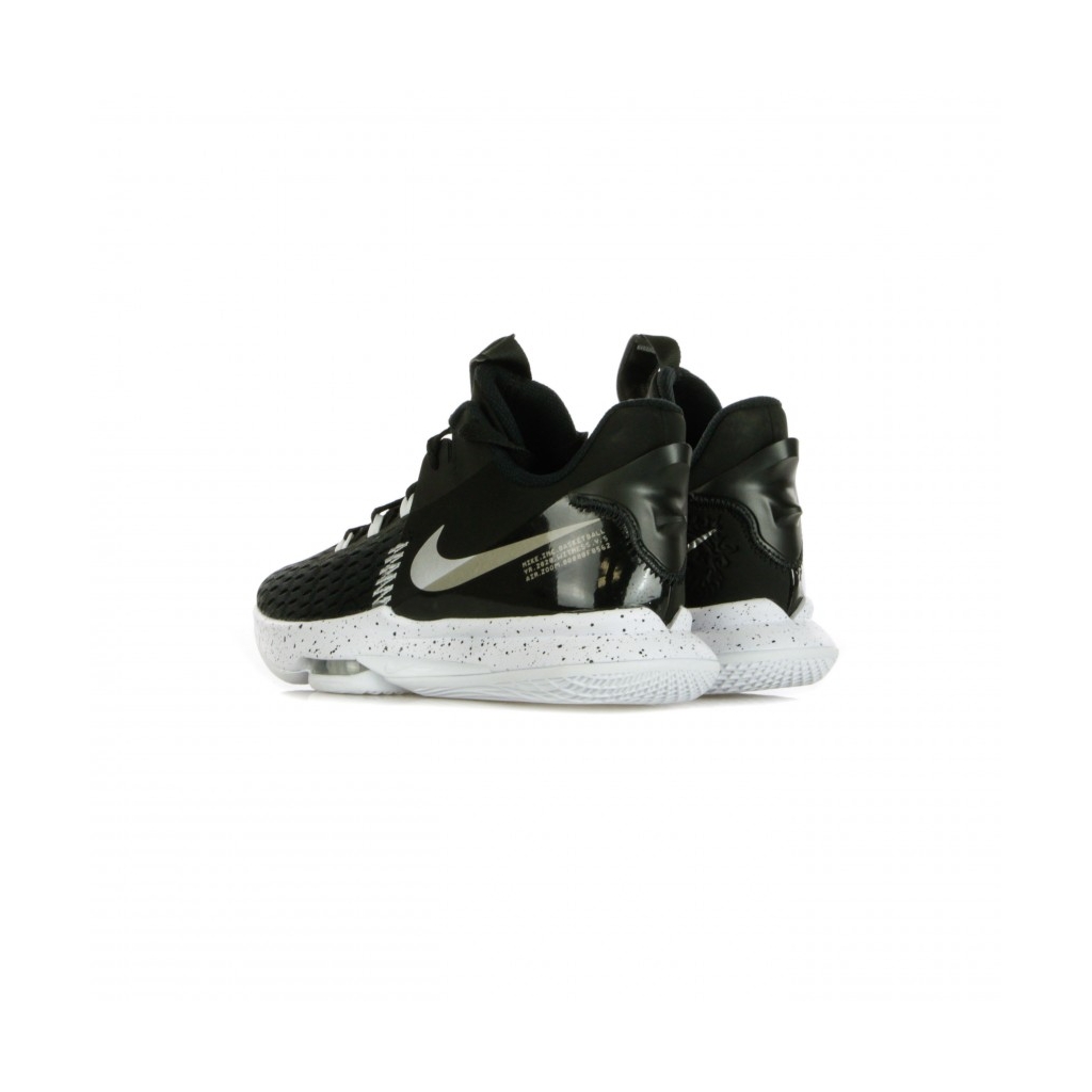 scarpa alta uomo lebron witness v BLACK/METALLIC SILVER/WHITE