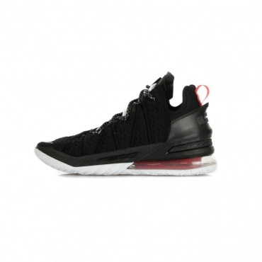 scarpa alta uomo lebron xviii BLACK/WHITE/UNIVERSITY RED