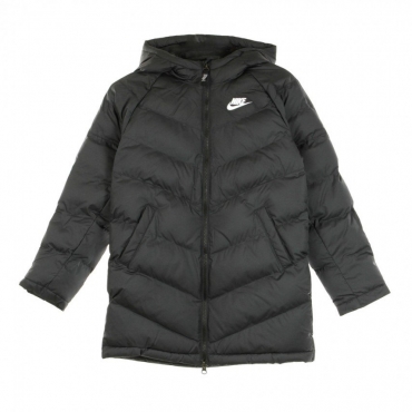 piumino lungo bambino sportswear fill long jacket BLACK/BLACK/BLACK/WHITE