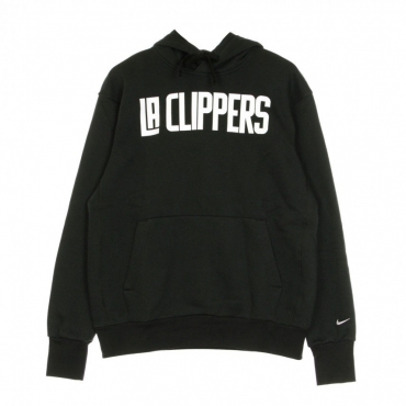 felpa cappuccio uomo nba hoodie po essential city edition loscli BLACK/WHITE