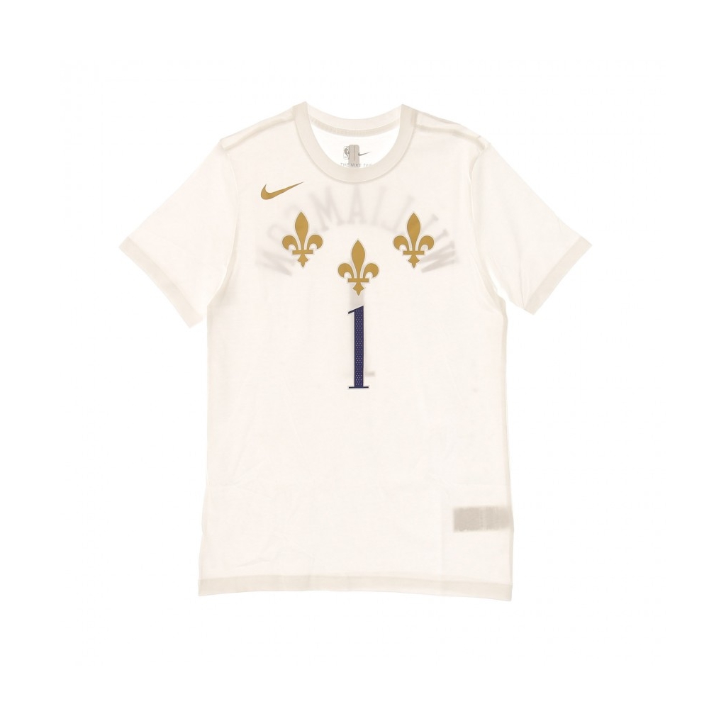 maglietta uomo nba tee es  city edition no 1 zion williamson neopel WHITE