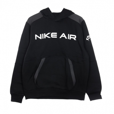 felpa cappuccio uomo sportswear air hoodie BLACK/DK SMOKE GREY/WHITE
