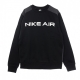 felpa girocollo uomo sportswear air crew BLACK/DK SMOKE GREY/WHITE
