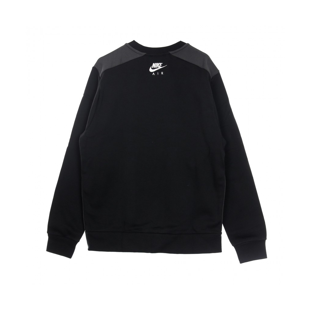 felpa girocollo uomo sportswear air crew BLACK/DK SMOKE GREY/WHITE