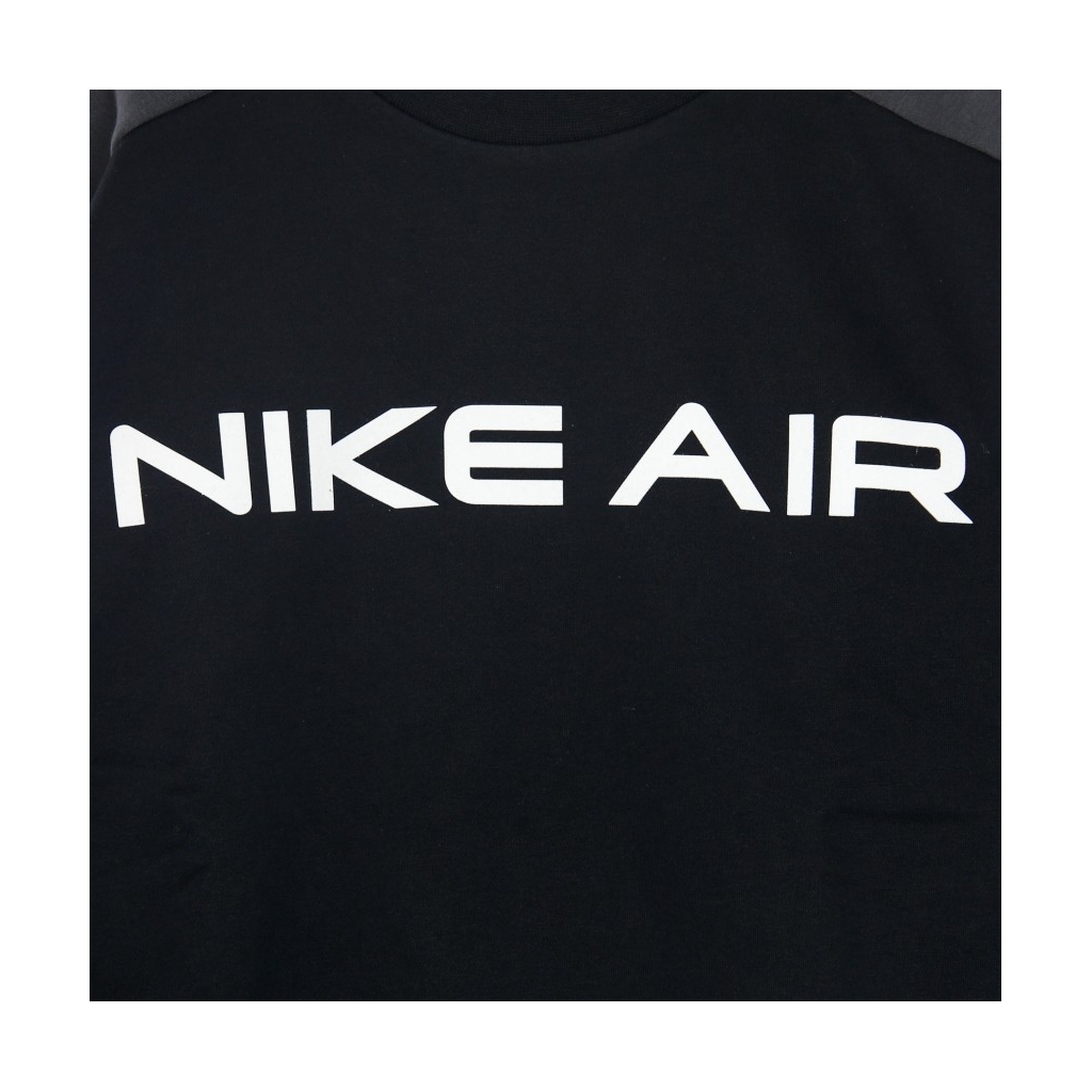 felpa girocollo uomo sportswear air crew BLACK/DK SMOKE GREY/WHITE