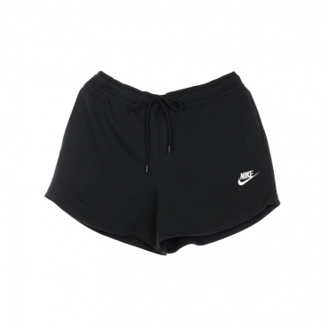 pantaloncino donna sportswear essential terry  shorts BLACK/WHITE