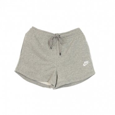 pantaloncino donna sportswear essential terry  shorts DK GREY HEATHER/WHITE