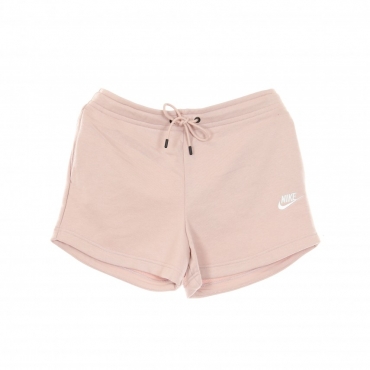 pantaloncino donna sportswear essential terry  shorts CHAMPAGNE/WHITE