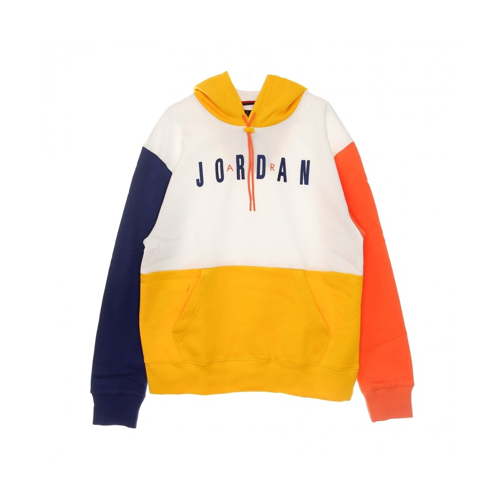 felpa cappuccio uomo jumpman air graphic hoodie WHITE/UNIVERSITY GOLD