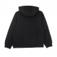 felpa cappuccio ragazzo sportswear club hybrid BLACK/LT SMOKE GREY