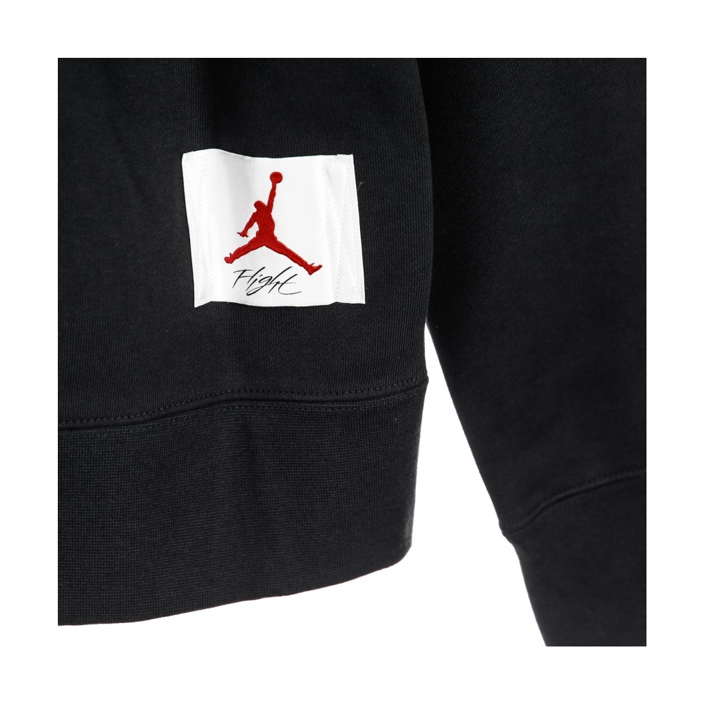 felpa girocollo uomo graphic fleece crew BLACK