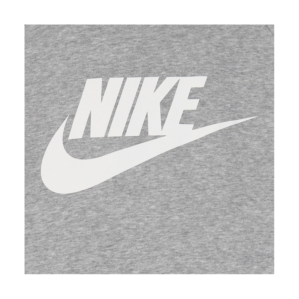 felpa cappuccio donna essential hoodie DK GREY HEATHER/WHITE