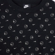 felpa girocollo donna w sportswear crew allover print pack BLACK/METALLIC GOLD