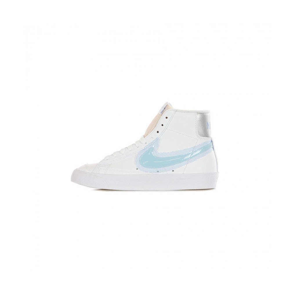 scarpa alta donna wmns blazer mid 77 WHITE/GLACIER BLUE/MTLC PLATINUM