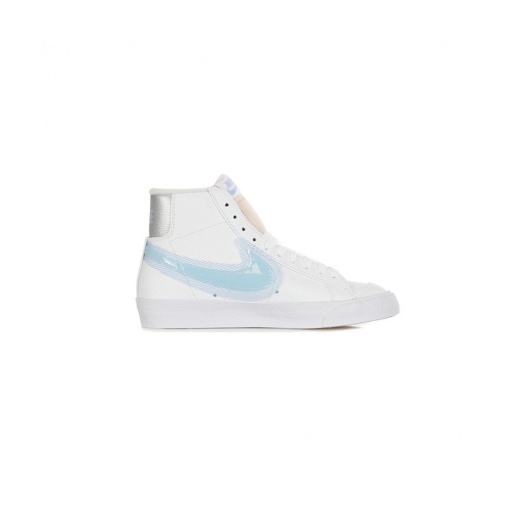 scarpa alta donna wmns blazer mid 77 WHITE/GLACIER BLUE/MTLC PLATINUM