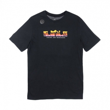 maglietta uomo lebron james dry logo tee BLACK/TOTAL ORANGE
