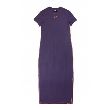 vestito donna icon clash maxi dress DARK RAISIN/BRIGHT MANGO